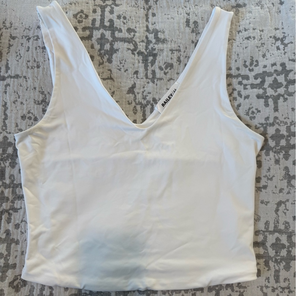 Bailey 44 White V-Neck Tank Top